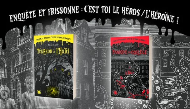 Une nouvelle collection de romans d’horreur interactifs chez le Poulpe : « Enquête et frissonne ! »